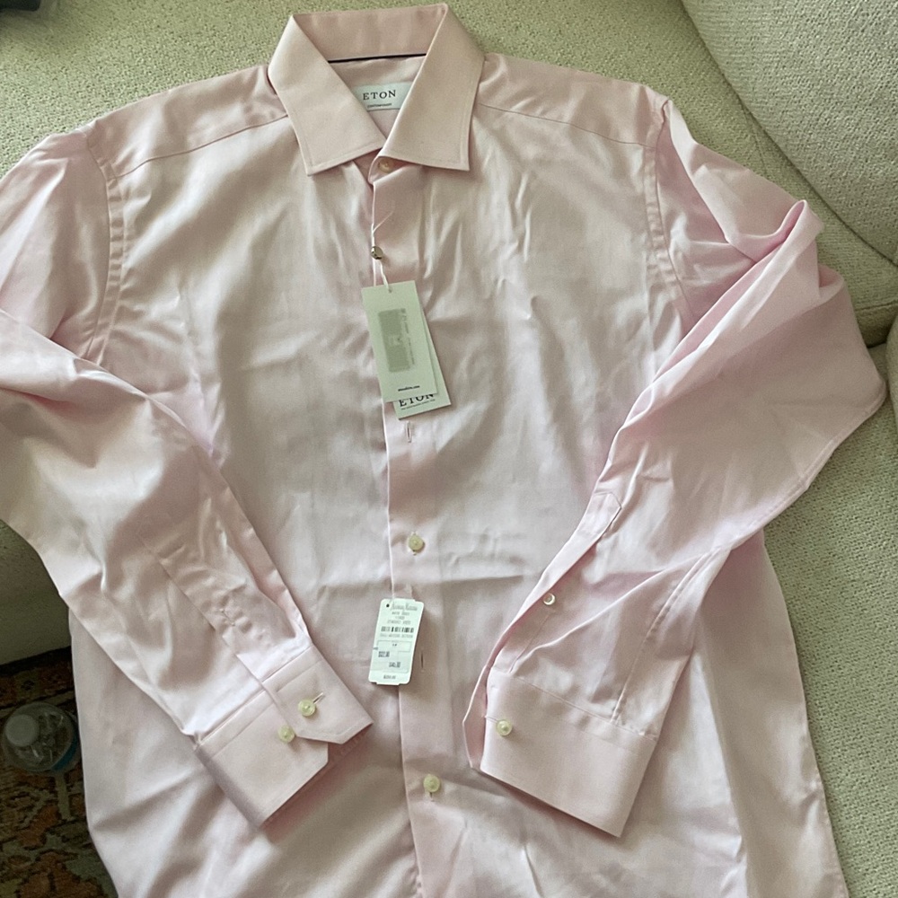 Eton Men's Soft Pink Dress Shirt
